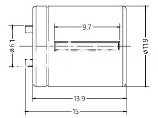 Door Lock Handle Damper Drawing of DY12C Door Lock Handle Damper Drawing of DY12C